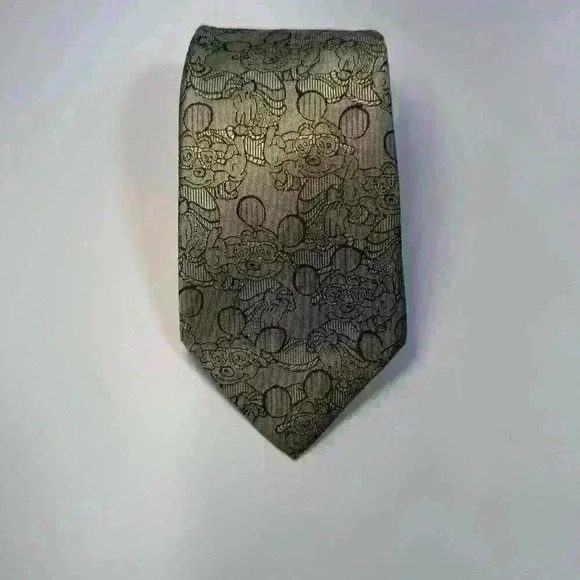 Disney Mickey Mouse Balancine The Tie Works Gold Tie - Picture 1 of 5